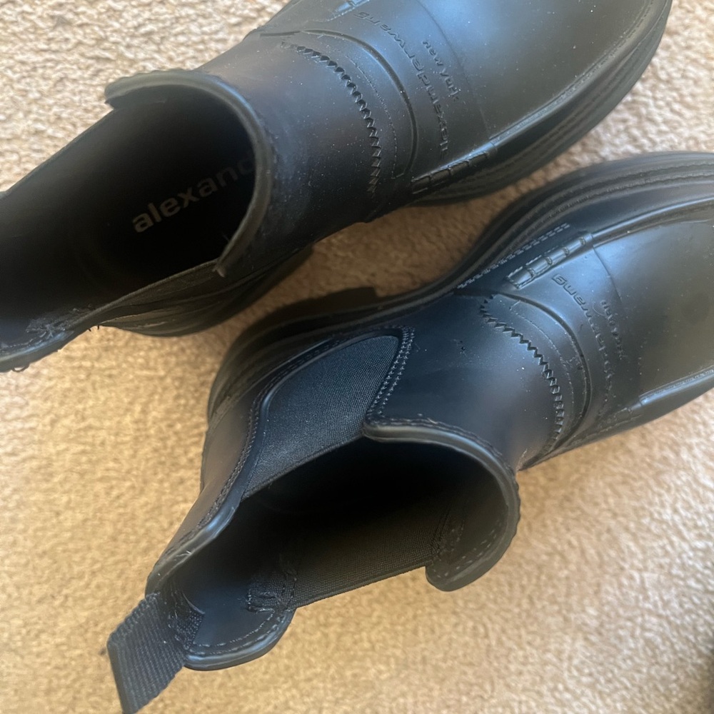 Alexander Wang Black Platform Ankle Boots - Picture 5 of 7